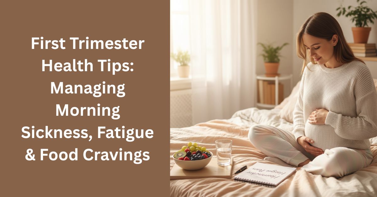 First Trimester Health Tips: Managing Morning Sickness, Fatigue &Amp; Food Cravings 1 first trimester health tips